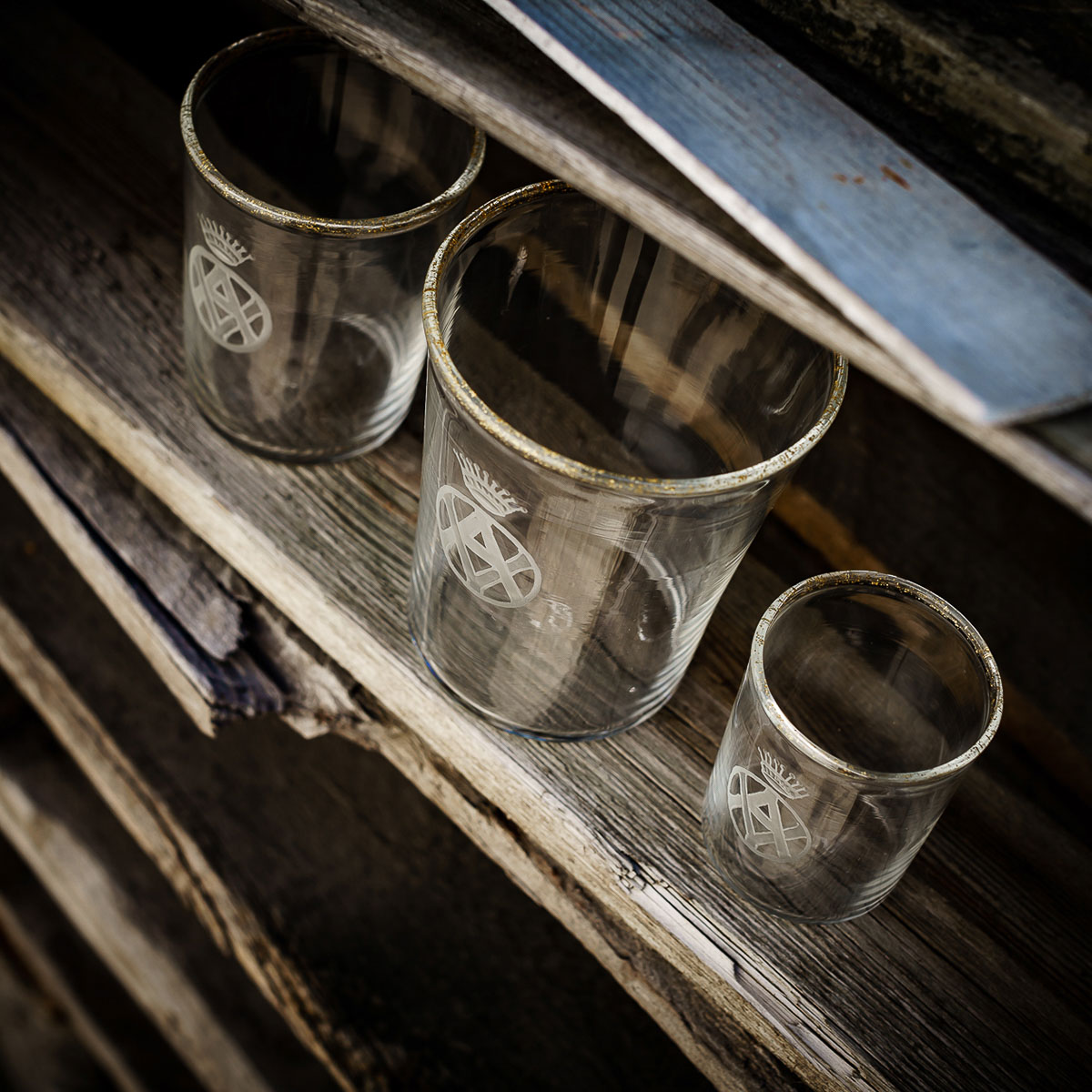 Bicchiere Shot inciso in Vetro di Murano 