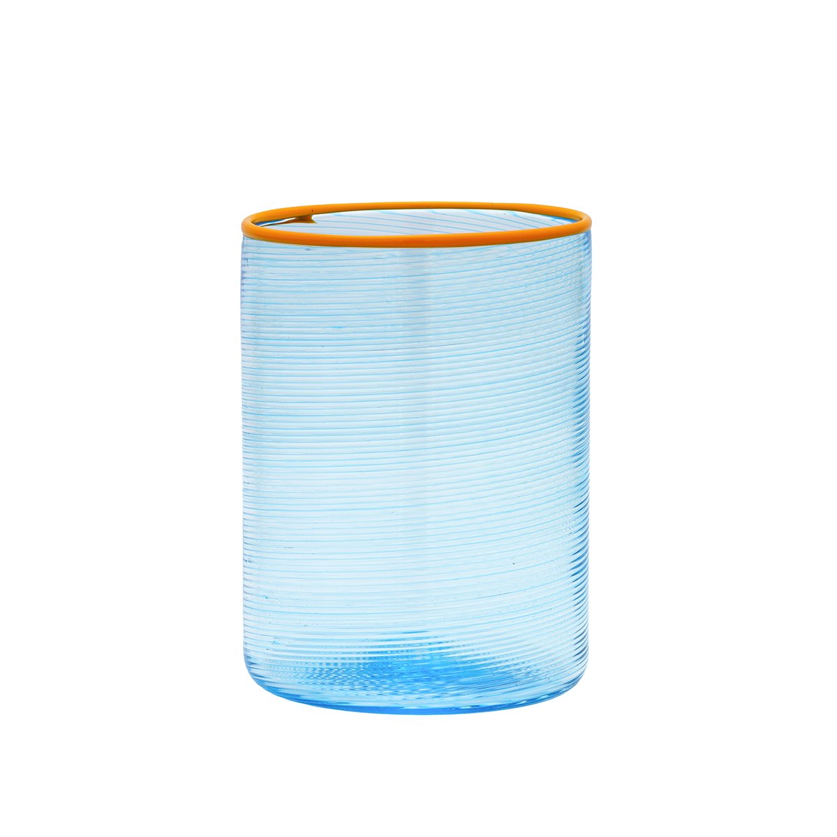 Fizzy acqua acquamare azzurro blue glass orange